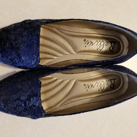 navy dress flats
